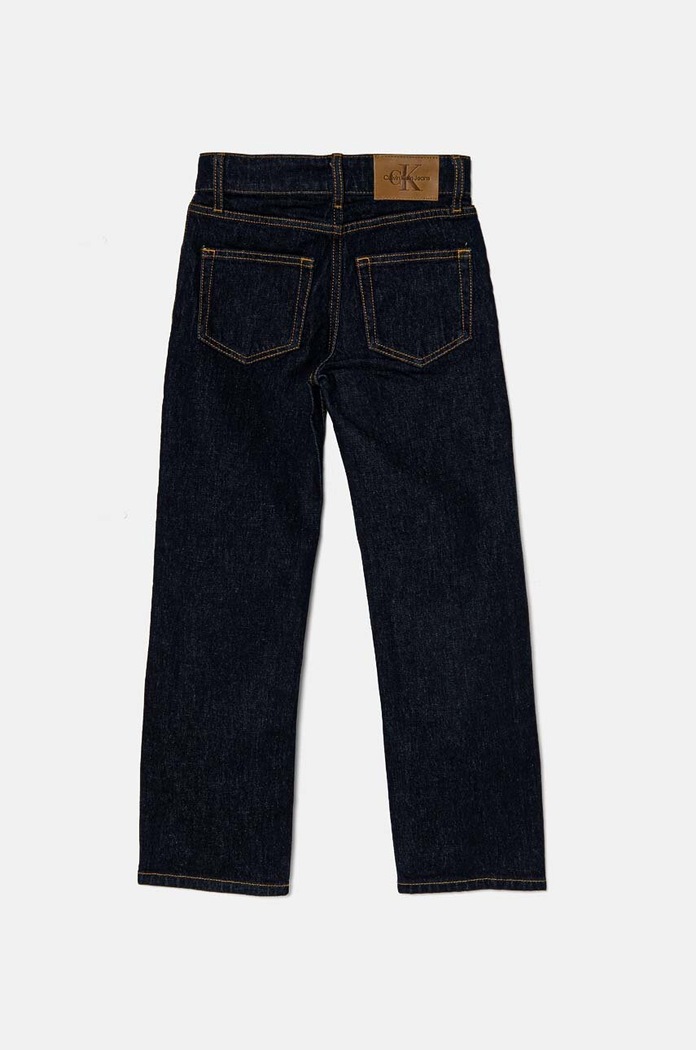 Otroške kavbojke Calvin Klein Jeans IB0IB02274.9BYH mornarsko modra AW24