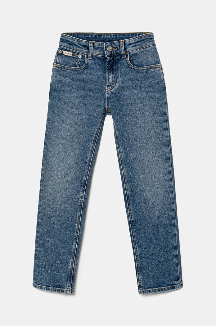 Dječje traperice Calvin Klein Jeans IB0IB02402.9BYH plava AW24