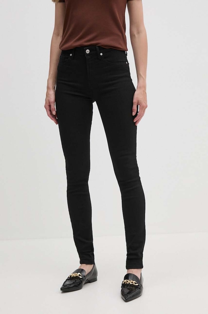 Džíny Tommy Hilfiger Planet friendly černá WW0WW43321