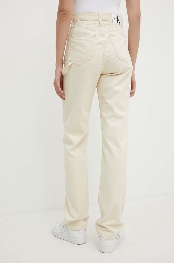 Ρούχα Calvin Klein Jeans Τζιν παντελόνι Calvin Klein Jeans J20J223656 μπεζ