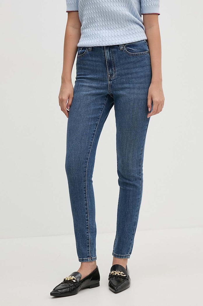 DKNY blugi skinny pentru femei albastru DJ4B4002