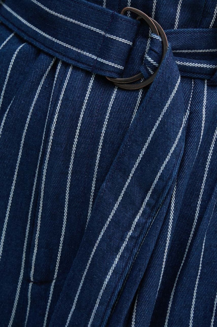 Polo Ralph Lauren spodnie lniane granatowy 211934938