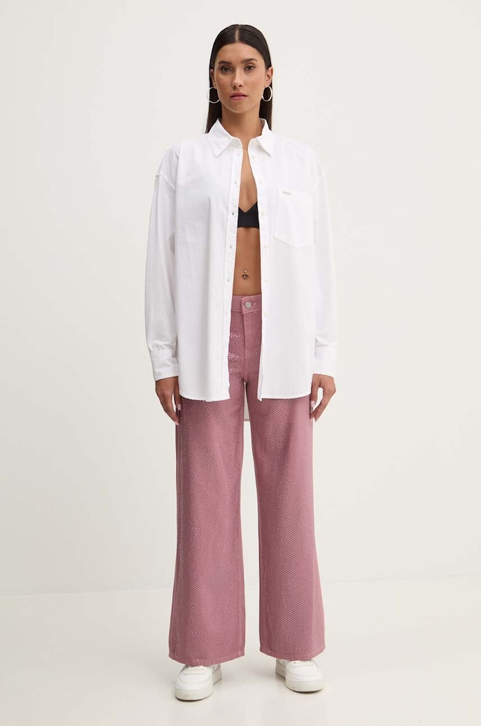 Džíny Guess W4YA96.WFD5A růžová AW24