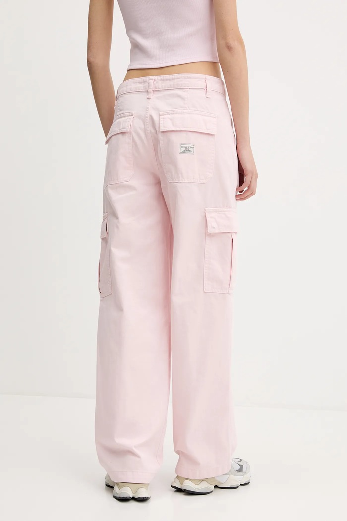Odzież Guess Jeans Jeansy damskie W4YB61.WGCV1 różowy