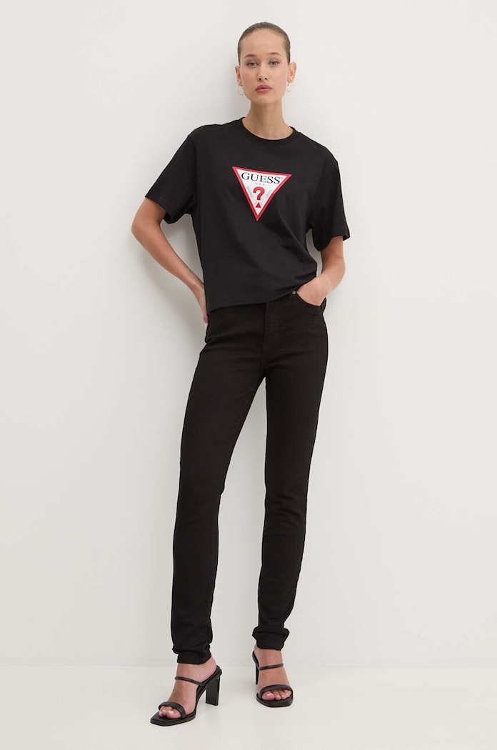 Rifle Guess Jeans W4YA92.D5DL1 čierna AW25