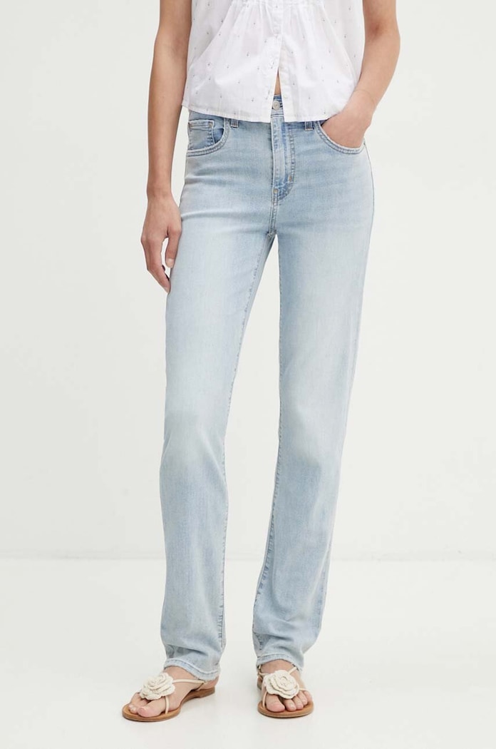 Levi's Jeansy slim fit damskie 724 HIGH RISE STRAIGHT niebieski 18883