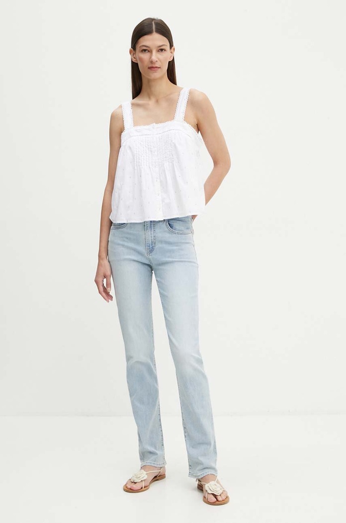 Levi's Jeansy slim fit damskie 724 HIGH RISE STRAIGHT 18883 niebieski AA00
