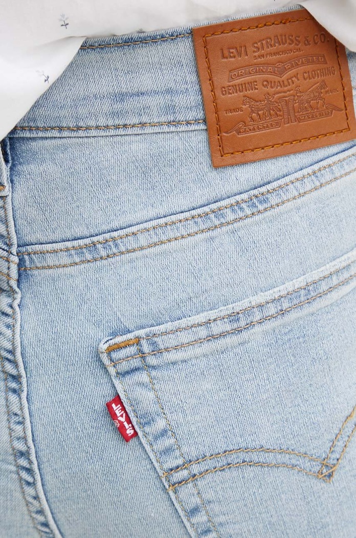 Jeansy slim fit damskie 724 HIGH RISE STRAIGHT Levi's 18883 niebieski