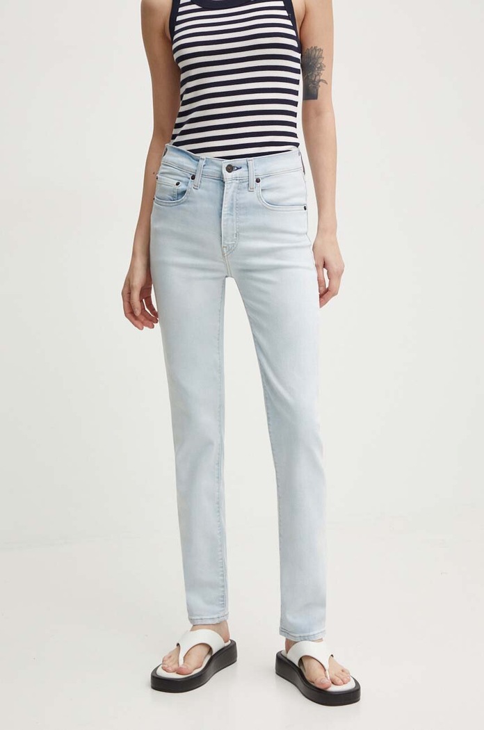 Rifle Levi's 724 HIGH RISE STRAIGHT 724 HIGH RISE STRAIGHT Planet friendly modrá 18883