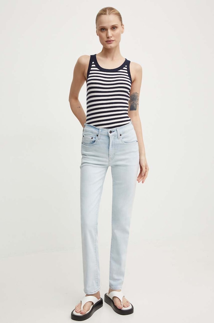 Rifle Levi's 724 HIGH RISE STRAIGHT 724 HIGH RISE STRAIGHT 18883 modrá AA00
