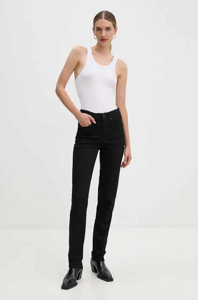 Levi's jeansi 724 HIGH RISE STRAIGHT 18883 negru AA00