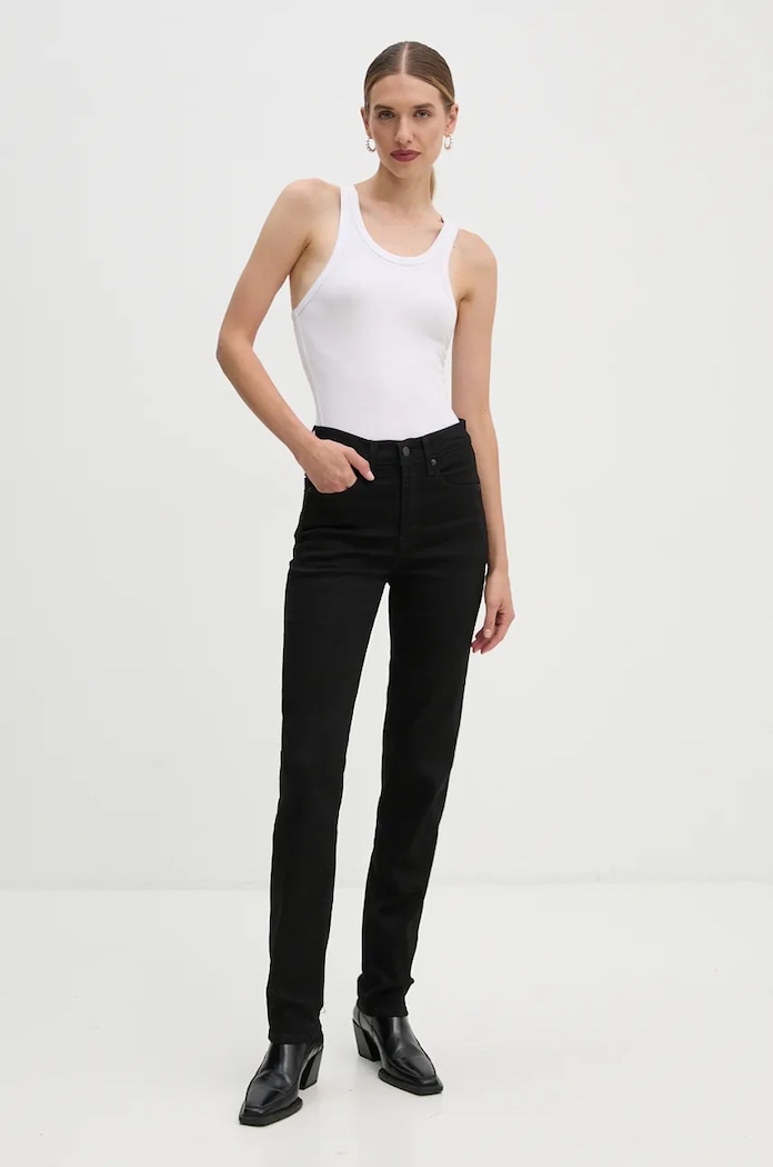 Levi's jeansi 724 HIGH RISE STRAIGHT 18883 negru AA00