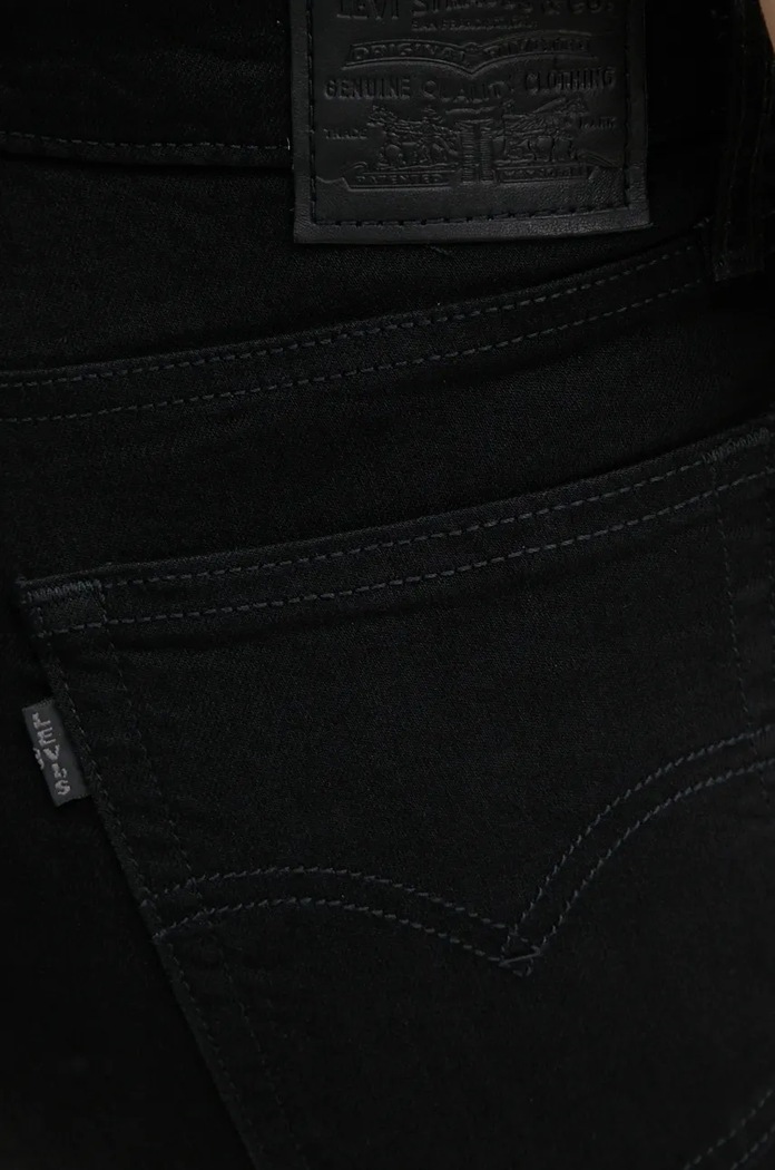 Levi's jeansi 724 HIGH RISE STRAIGHT negru 18883