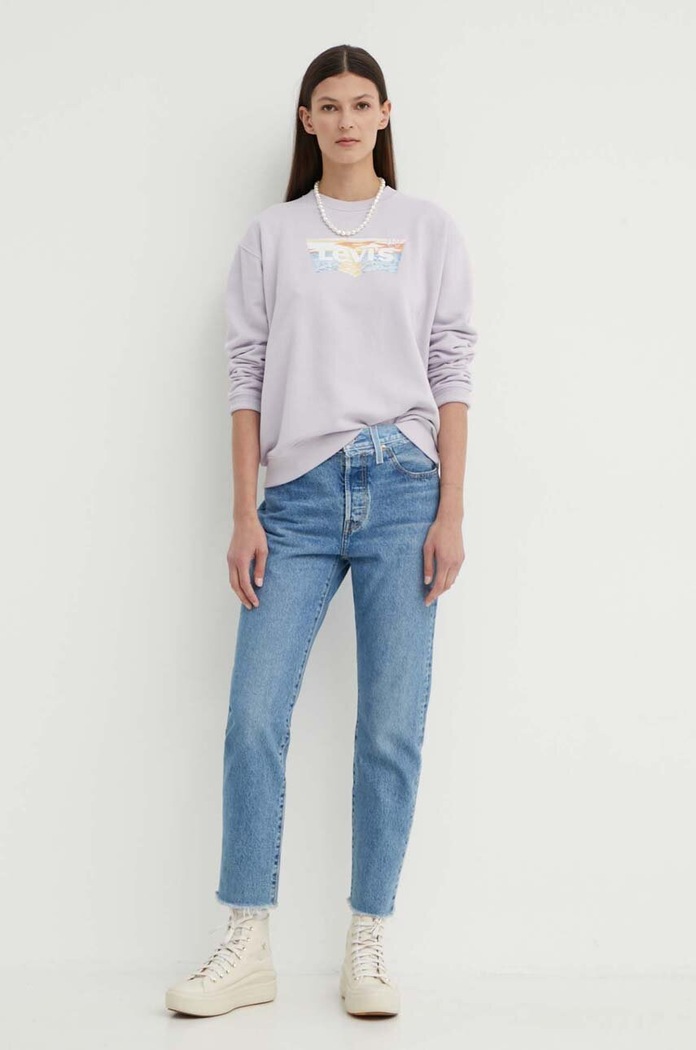 Rifle Levi's 501 CROP SPLIT CRAFT A9425 modrá AW24