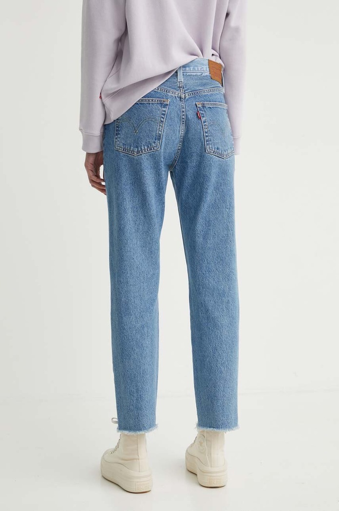 Oblečenie Rifle Levi's 501 CROP SPLIT CRAFT A9425 modrá