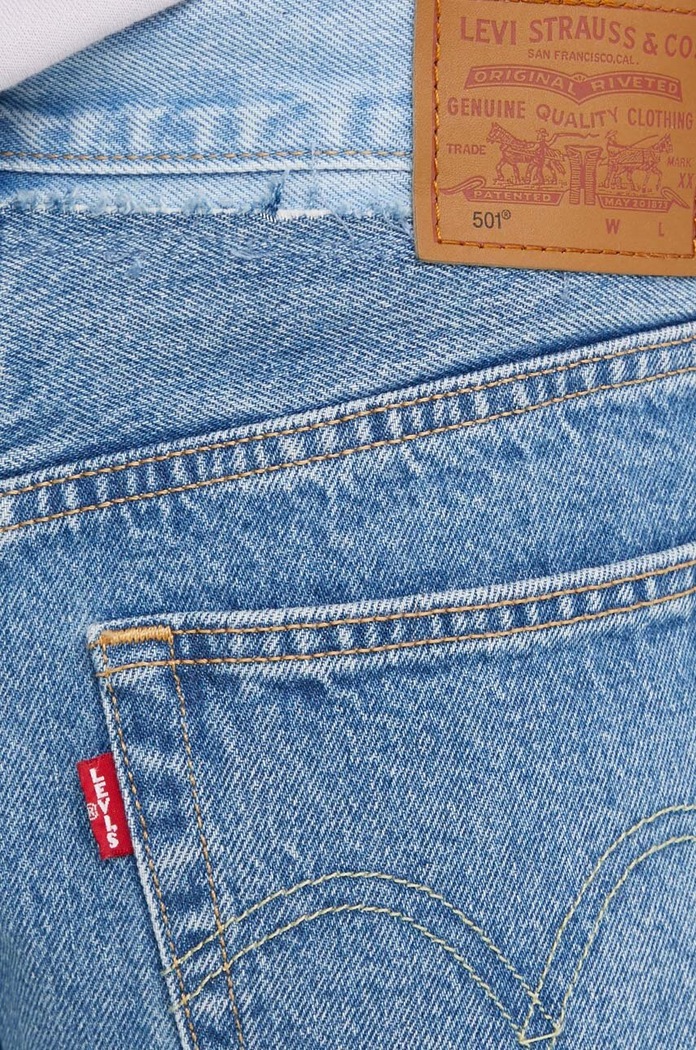 Rifle Levi's 501 CROP SPLIT CRAFT modrá A9425
