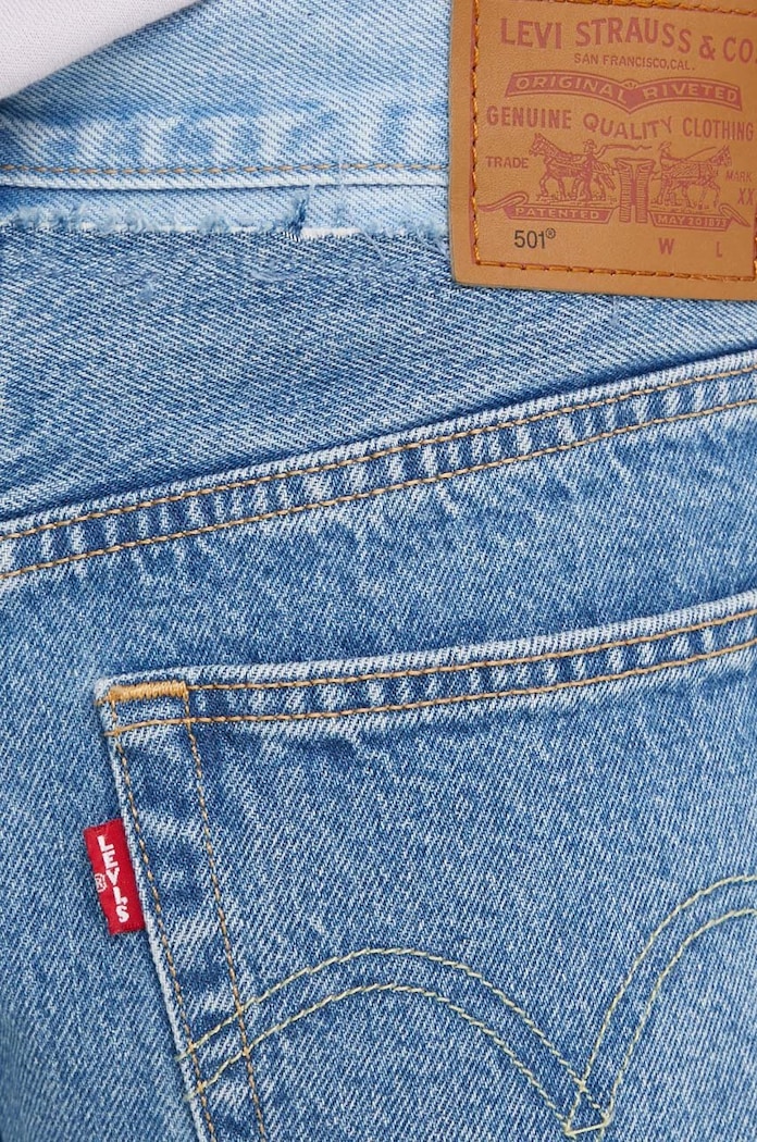 Rifle Levi's 501 CROP SPLIT CRAFT modrá A9425