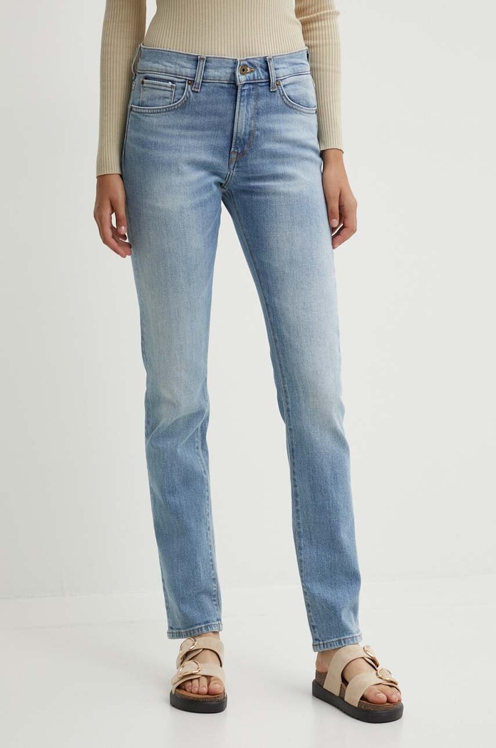 Pepe Jeans jeansy SLIM JEANS MW niebieski PL204589PG0