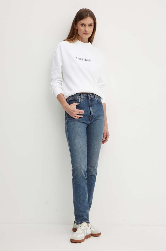 Rifle Pepe Jeans SLIM JEANS UHW PL204590HW7 tmavomodrá AW24