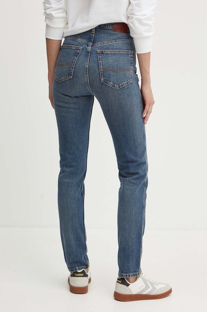 Oblečenie Rifle Pepe Jeans SLIM JEANS UHW PL204590HW7 tmavomodrá