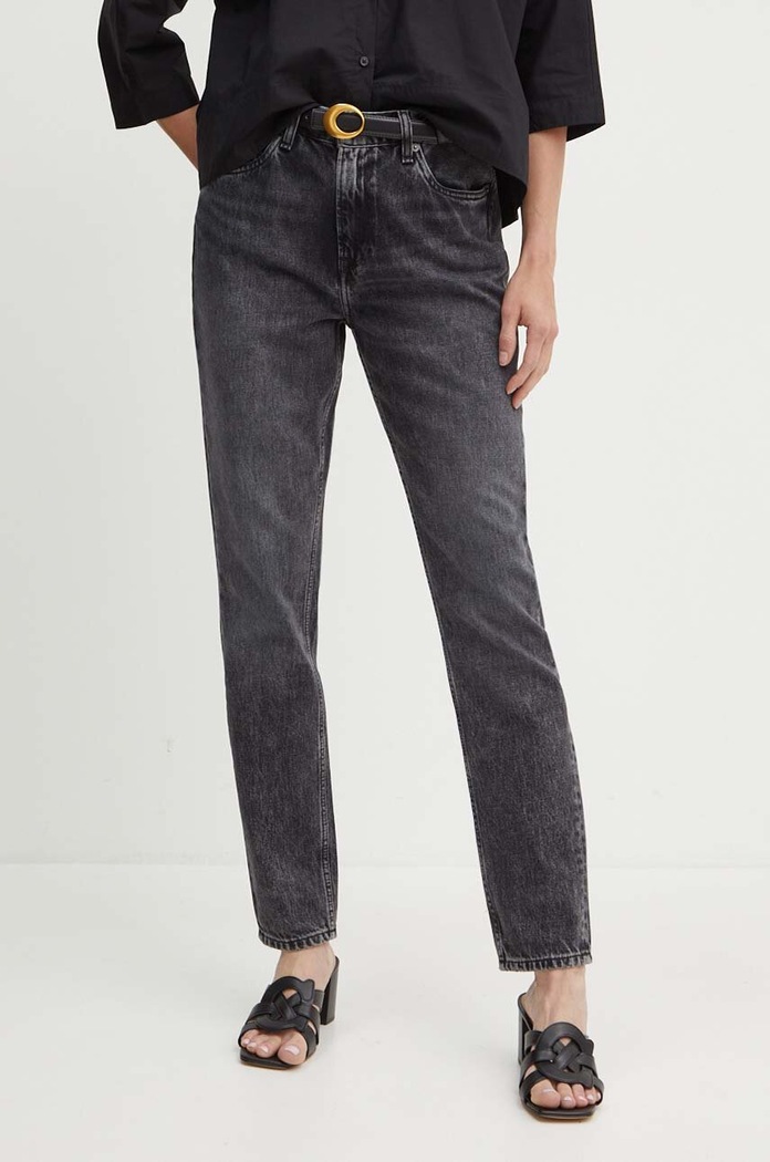 Džíny Pepe Jeans TAPERED JEANS HW Planet friendly černá PL204591XH7