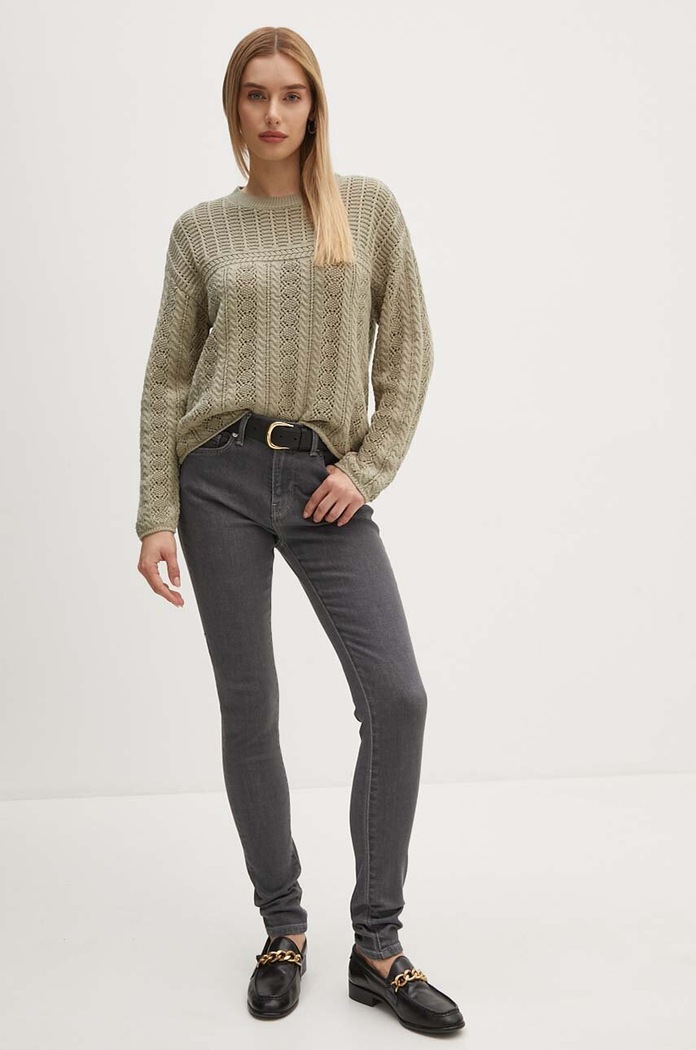 Rifle Pepe Jeans SKINNY JEANS MW PL204728UH8 sivá AW24
