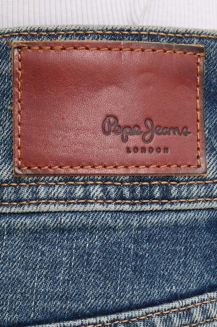 Odzież Pepe Jeans jeansy SLIM JEANS LW PL204729HW6 granatowy