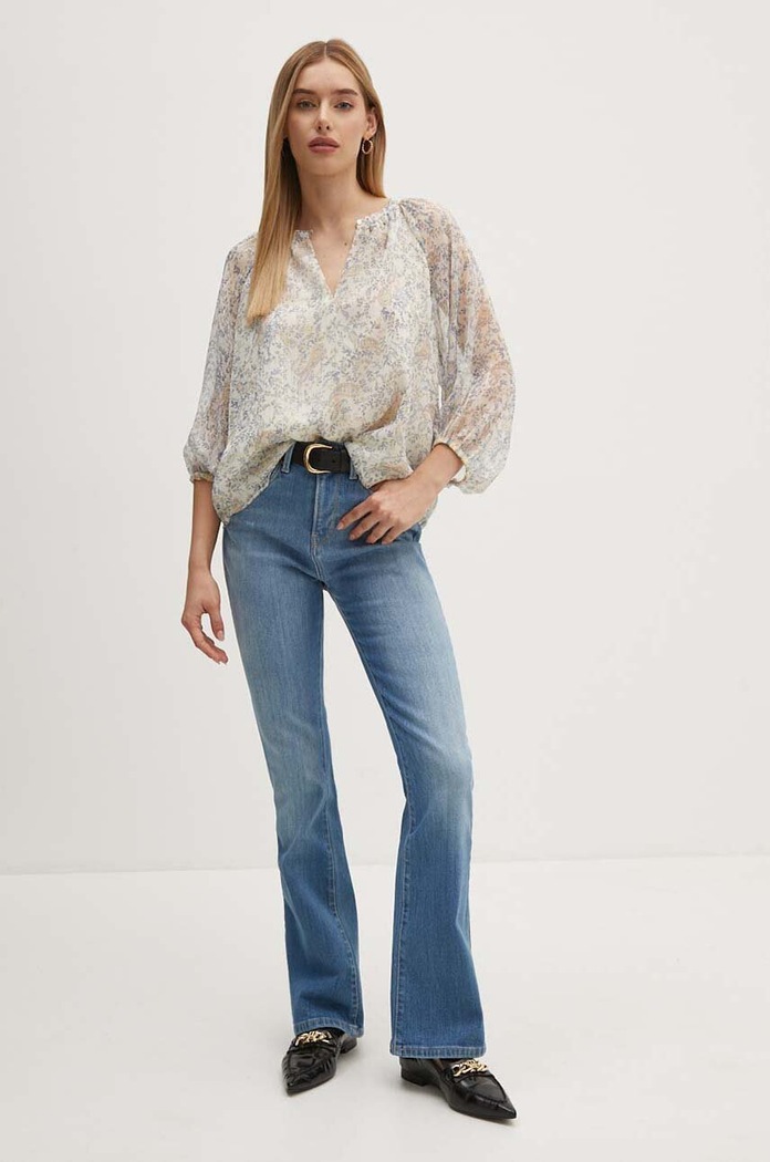 Rifle Pepe Jeans FLARE HW PL204733RI3 modrá AW24