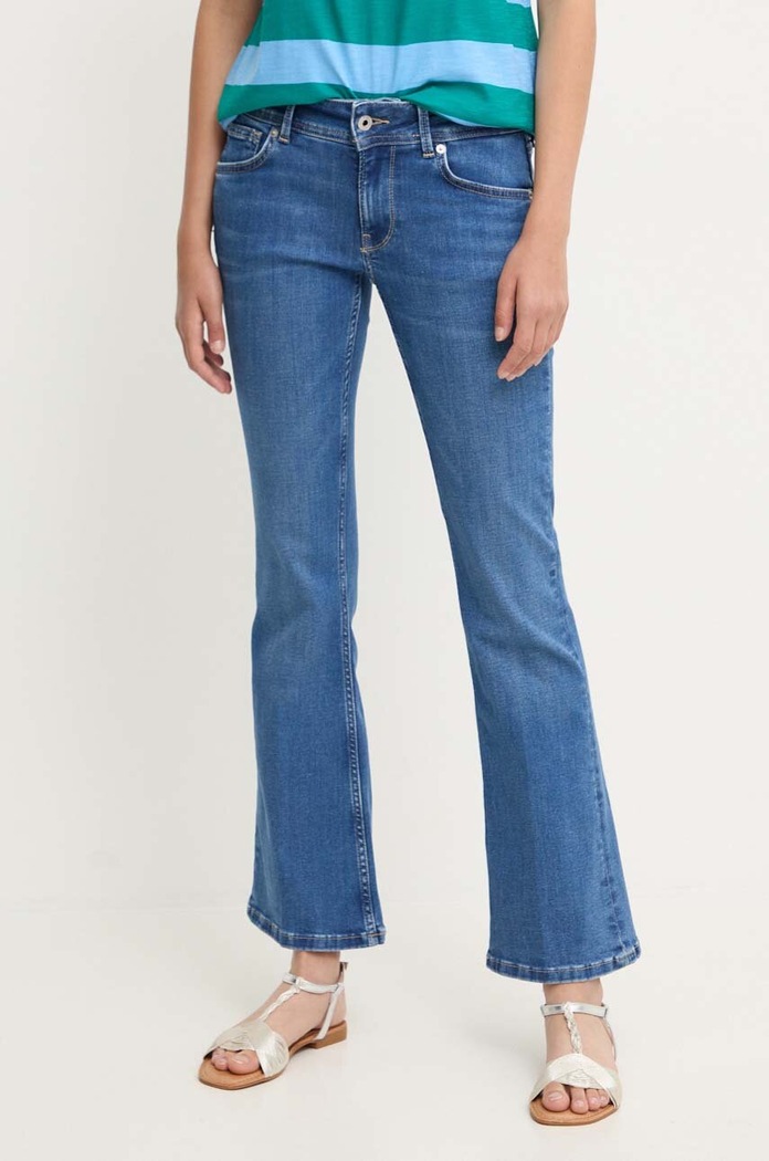 Дънки Pepe Jeans FLARE LW Planet friendly син PL204736HV8