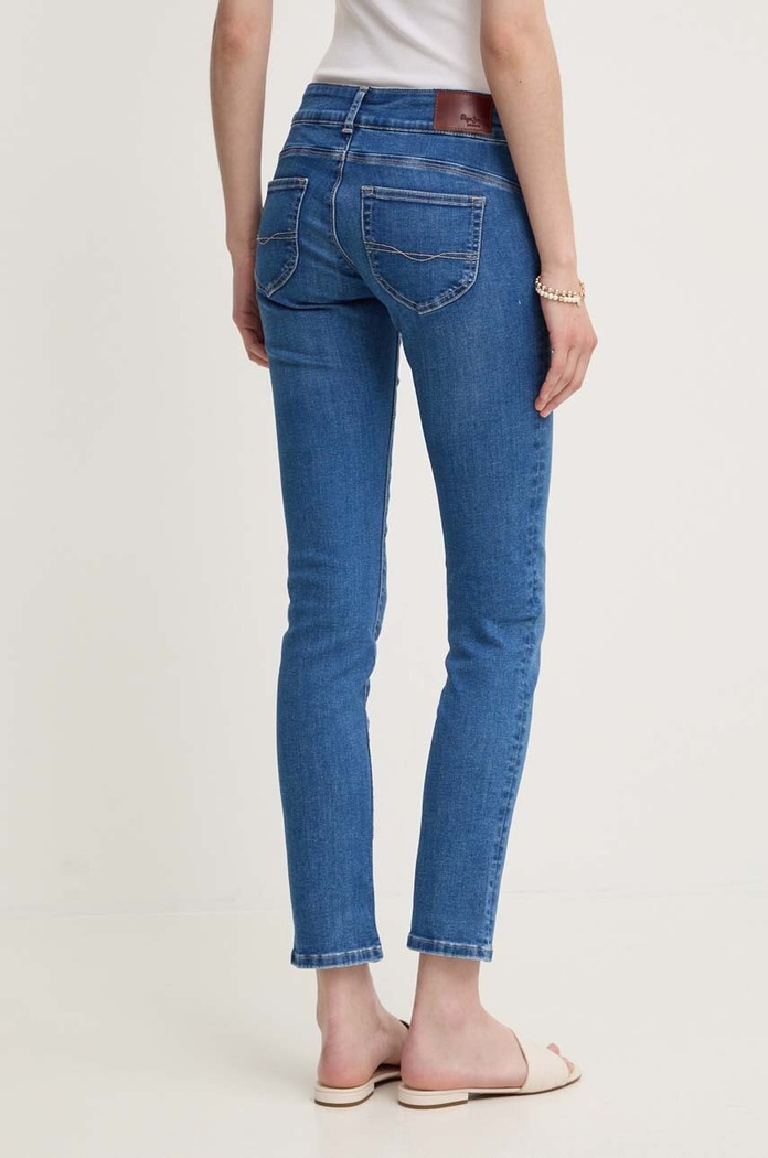 Odzież Pepe Jeans jeansy SLIM JEANS LW PL204737HV8 niebieski