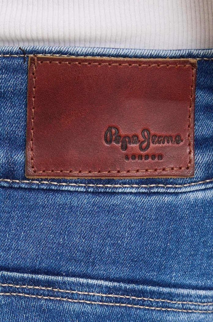 Pepe Jeans jeansy SLIM JEANS LW niebieski PL204737HV8