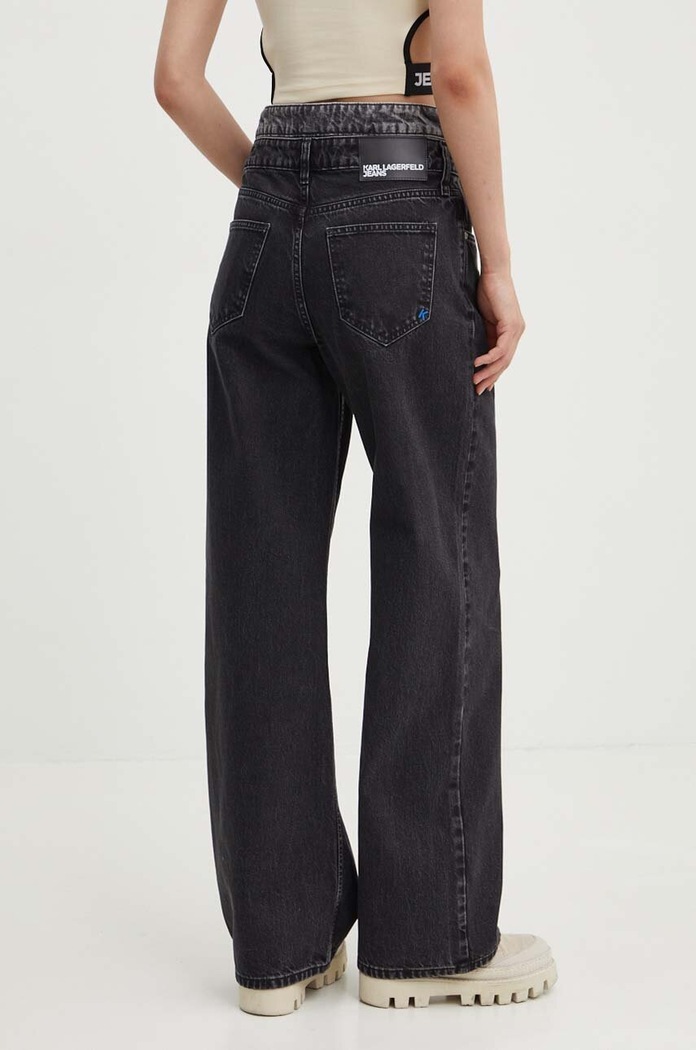 Odzież Karl Lagerfeld Jeans jeansy 245J1111 czarny