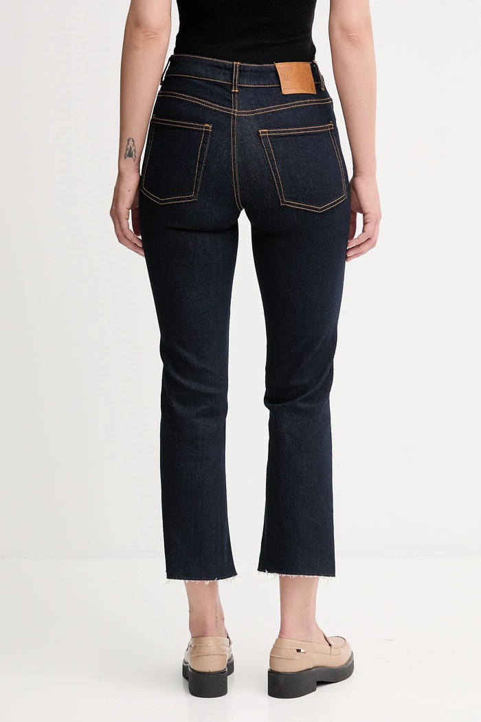 Odzież United Colors of Benetton jeansy flare damskie 4OTADE010 granatowy