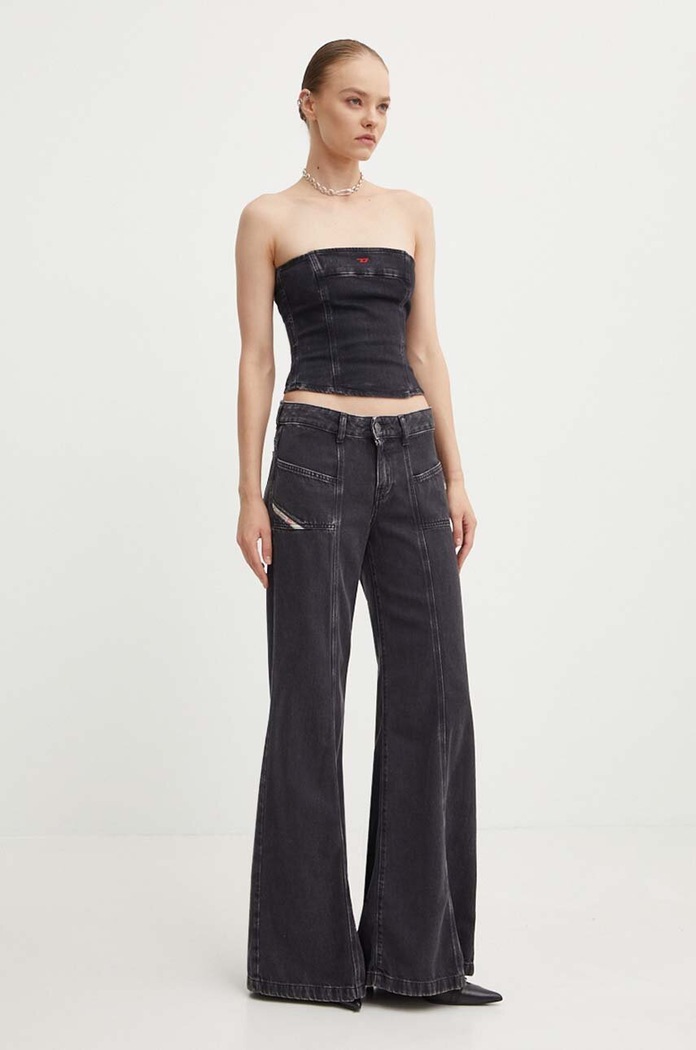 Diesel jeansy D-AKII A12808.068HN czarny AW24