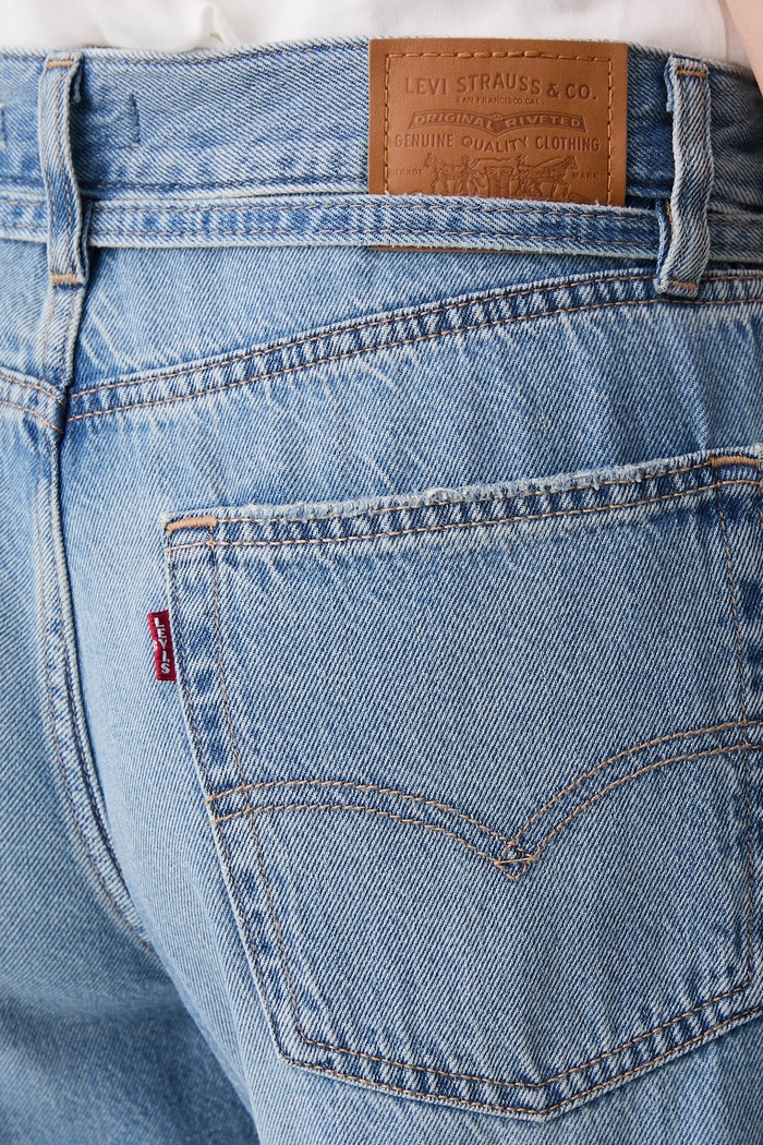 Levi's jeansy straight damskie XL STRAIGHT niebieski A8701