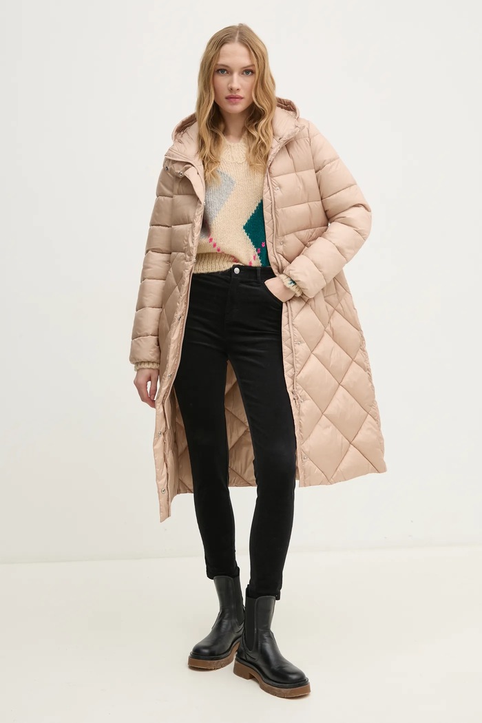 United Colors of Benetton spodnie sztruksowe 4MIQDE028 czarny AW24