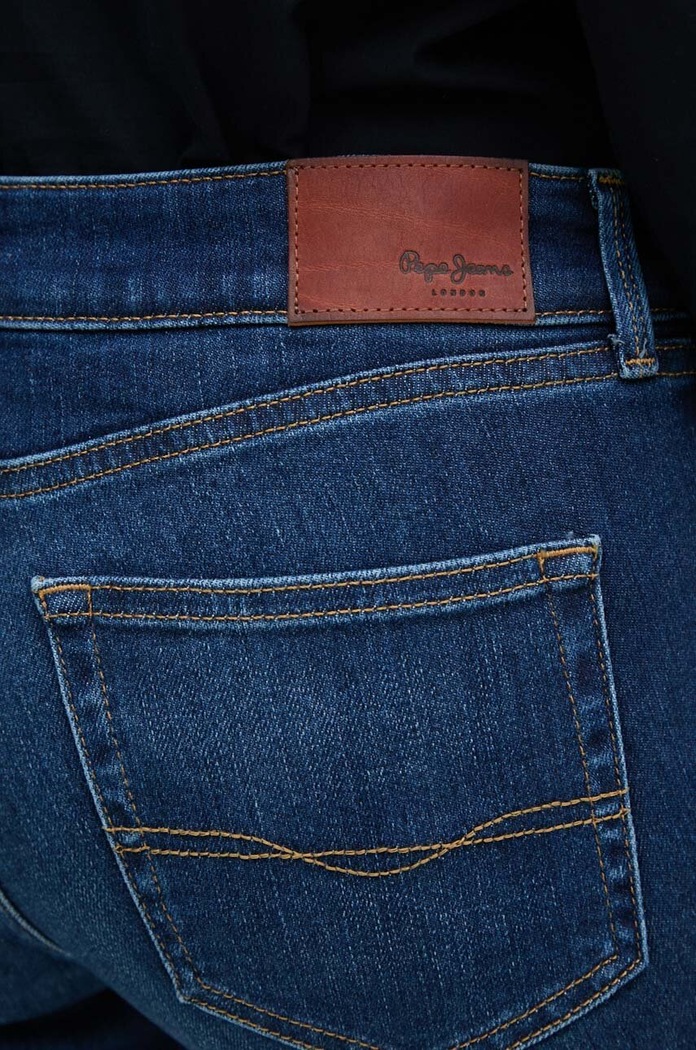 Rifle Pepe Jeans SKINNY JEANS LW tmavomodrá PL204583DP6
