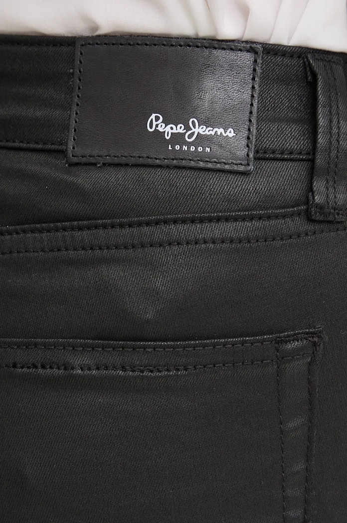 Rifle Pepe Jeans SKINNY JEANS MW čierna PL204728XM5