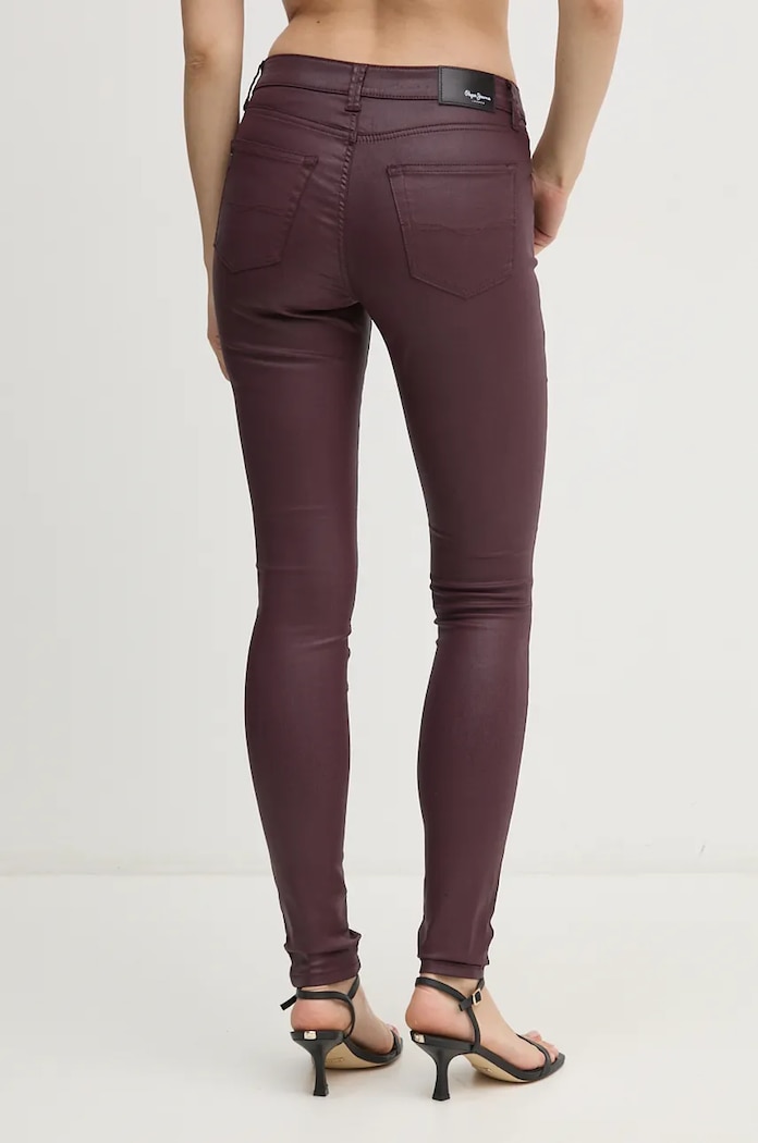 Odjeća Hlače Pepe Jeans SKINNY JEANS MW PL204728YH7 bordo