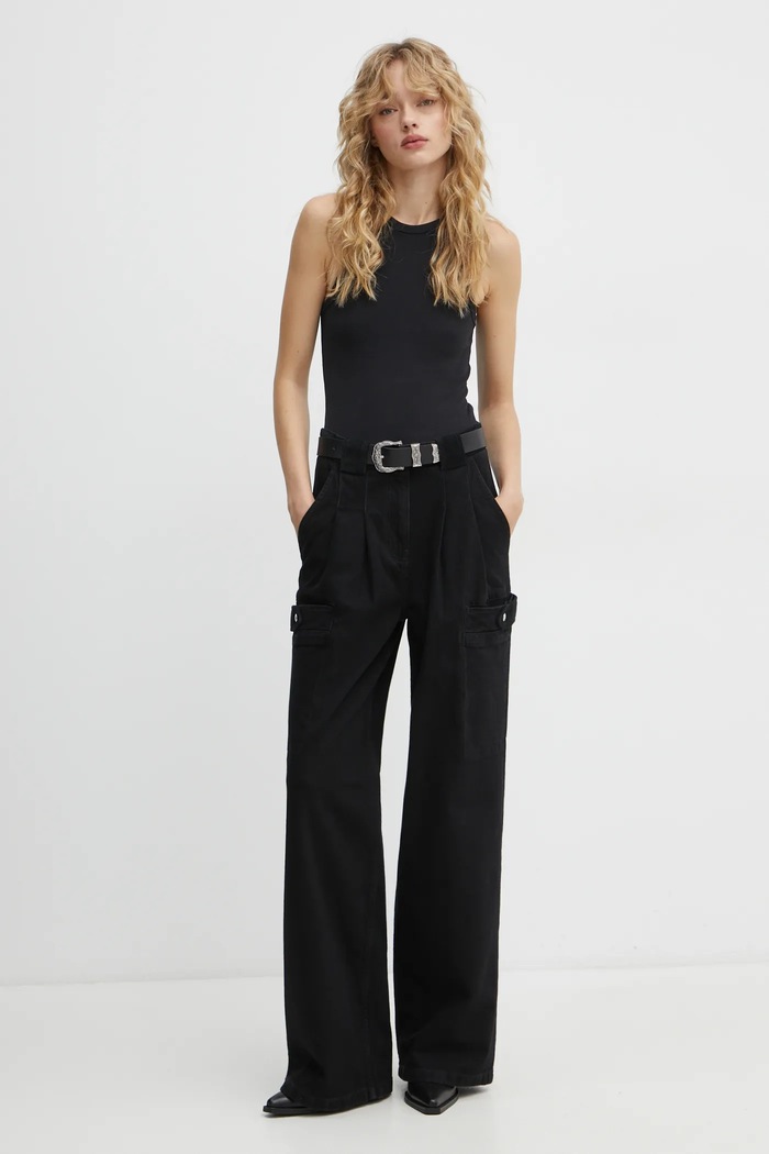 IRO jeansy WM23PHILEAS czarny AW24