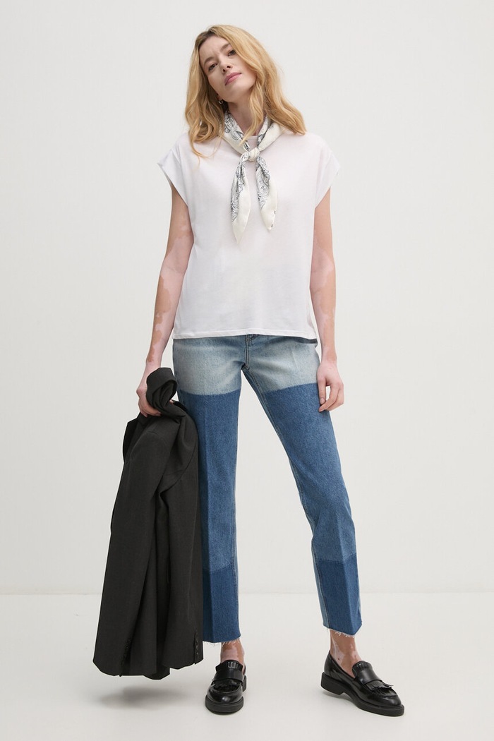 Sisley jeansy 43WTLE03M niebieski AW24