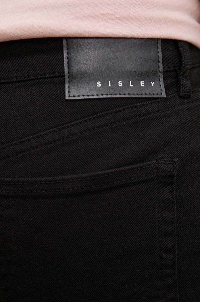 Sisley jeansy czarny 48M0LE040