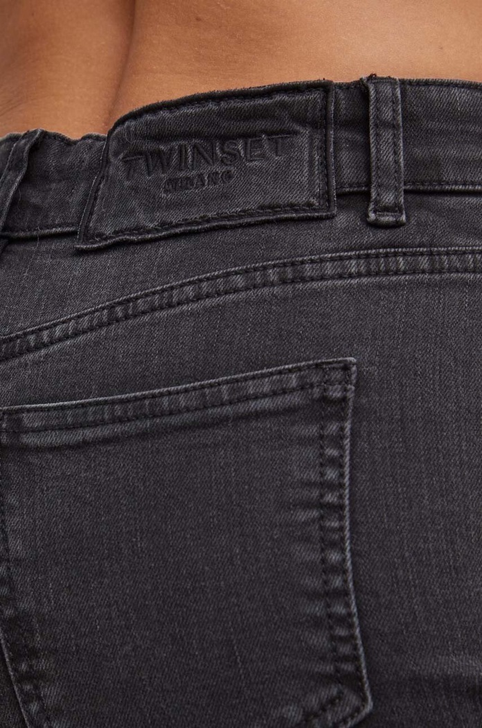 Twinset jeansy czarny 242TP2590