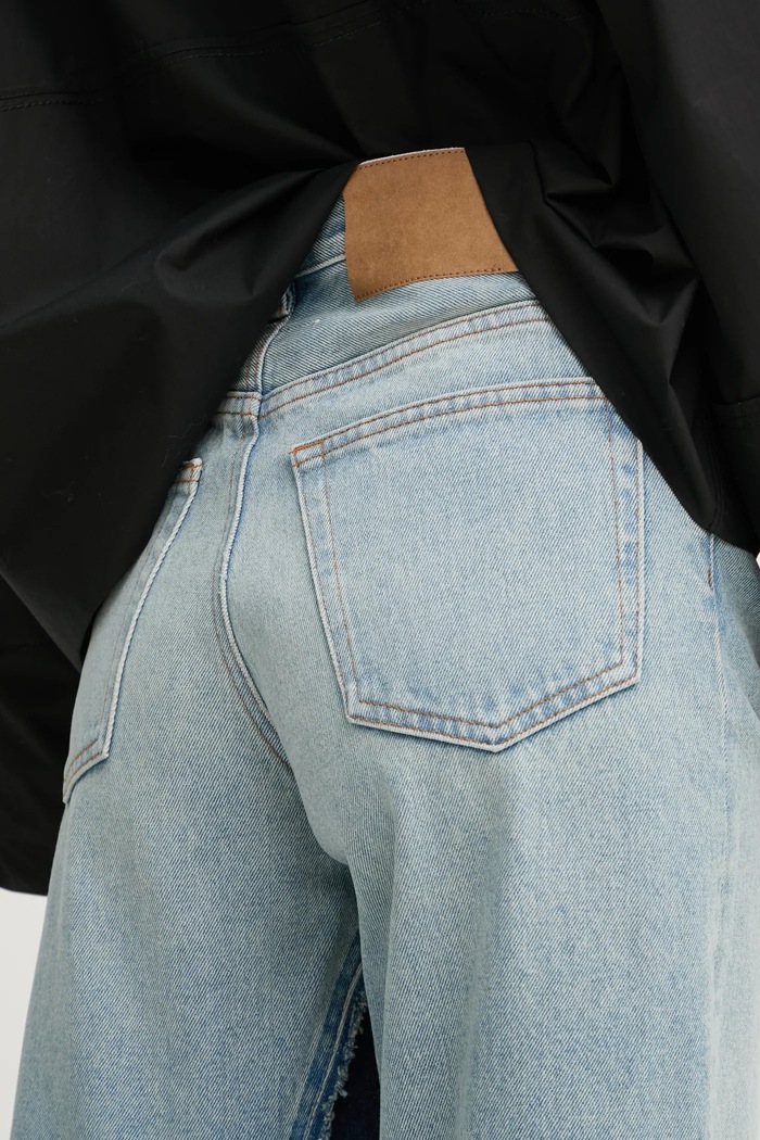 MM6 Maison Margiela jeansy niebieski S62LB0176.S30589