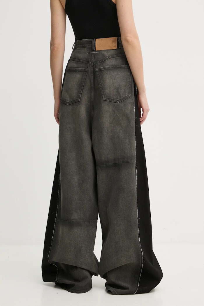 Odzież MM6 Maison Margiela jeansy S62LB0177.S30848 szary