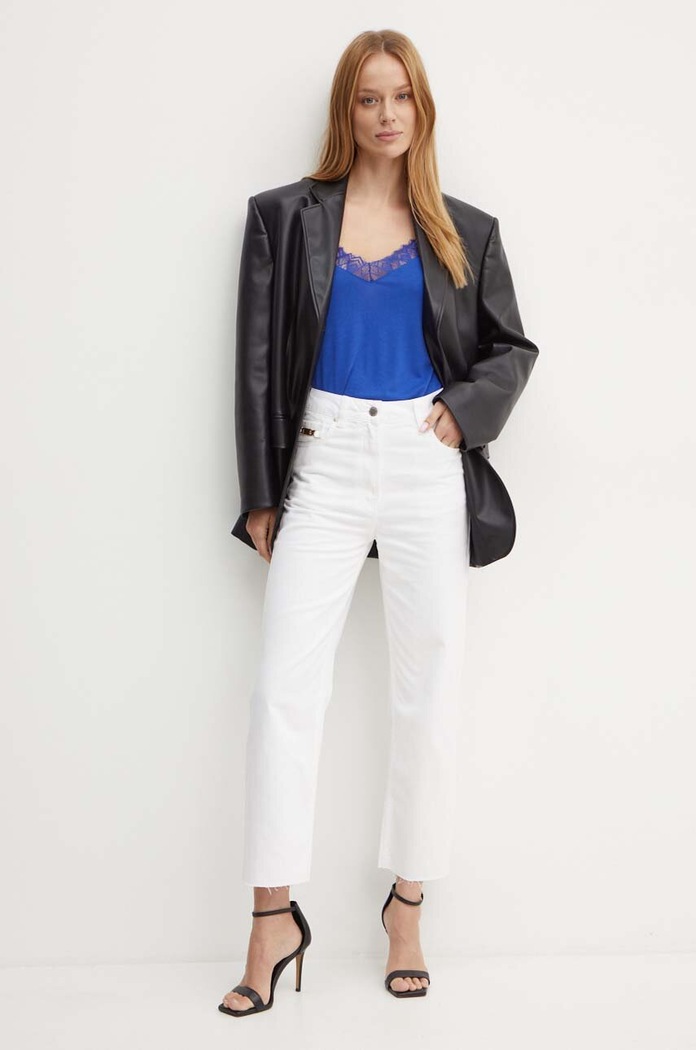 Morgan jeansy PBEST1 PBEST1 biały AW24