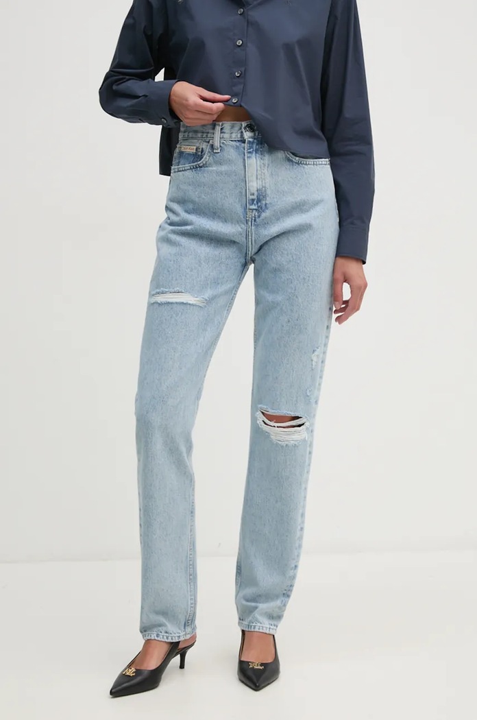 Calvin Klein Jeans jeansy Planet friendly niebieski J20J224448