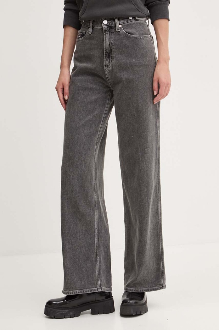 Džíny Tommy Jeans Planet friendly šedá DW0DW19614