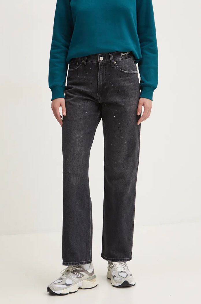Τζιν παντελόνι Tommy Jeans Planet friendly μαύρο DW0DW19739