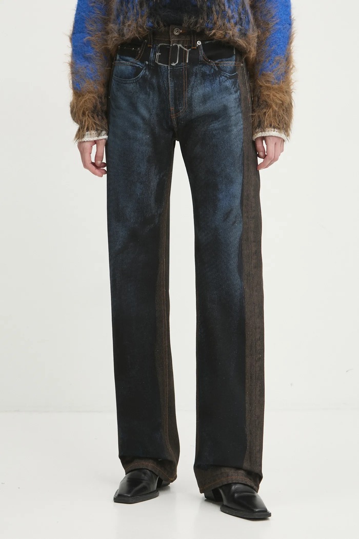Traperice Y/Project YP TROMPE L'OEIL JEANS 207PA019 mornarsko plava AW24
